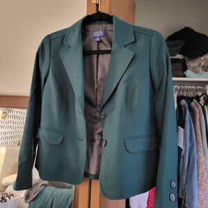 Green Pendleton Wool Women’s Blazer XS 4P